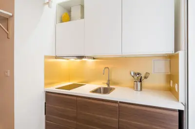 Cuisine ou kitchenette dans l'établissement HONORÊ - Suite Baleine
