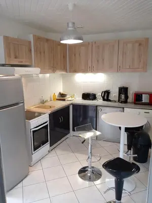 Cuisine ou kitchenette dans l'établissement A deux pas du Rhone