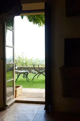Balcon ou terrasse dans l'établissement Château de Bagnols