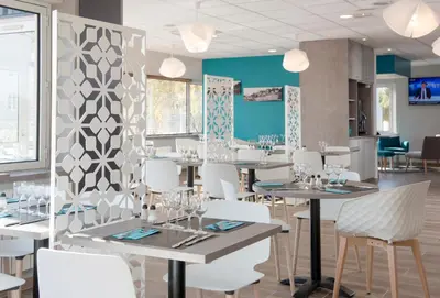 Restaurant ou autre lieu de restauration dans l'établissement Kyriad Hotel Lyon Givors
