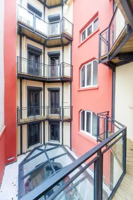 Balcon ou terrasse dans l'établissement Hôtel Boutique Richelieu, Lyon Gare Part-Dieu