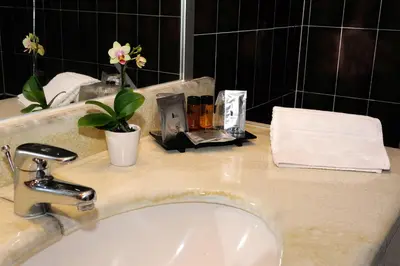 Salle de bains dans l'établissement Hotel des Congrès