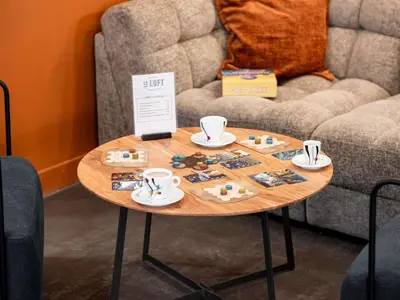 Coin salon dans l'établissement Ibis Styles Lyon Villeurbanne Parc de la Tête d'Or