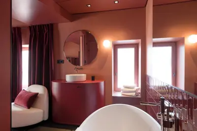 Coin salon dans l'établissement MiHotel Tour Rose