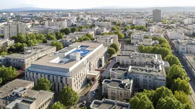 Vue générale sur Lyon ou vue de la ville depuis l'appartement