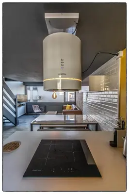 Cuisine ou kitchenette dans l'établissement Le Florence - Duplex moderne climatisé avec garage