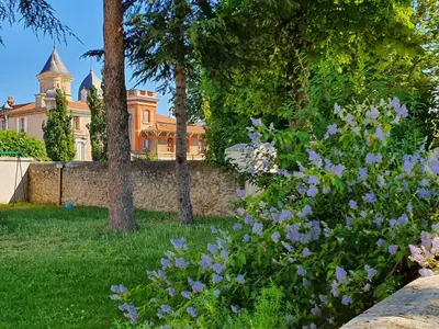 Jardin de l'établissement Gîte Les Arches