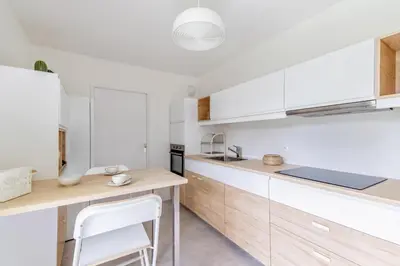 Cuisine ou kitchenette dans l'établissement Appartement Mansana - Welkeys