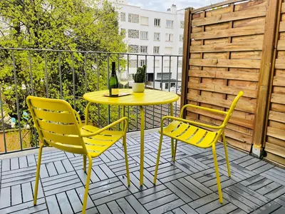 Balcon ou terrasse dans l'établissement RAFFINE - Part-Dieu l Vue cours l Terrasse by Dreamy Flat Lyon