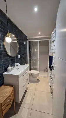Salle de bains dans l'établissement L'appart de Fanny