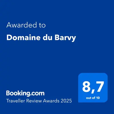 Certificat, récompense, panneau ou autre document affiché dans l'établissement Domaine du Barvy