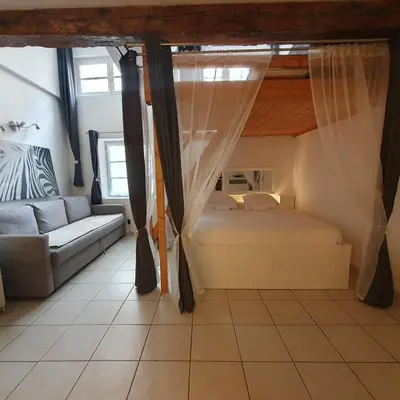 Un ou plusieurs lits dans un hébergement de l'établissement La Loge Du Vieux Lyon