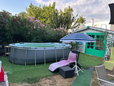 Jardin de l'établissement Jolie chambre Nenuphar dans belle maison