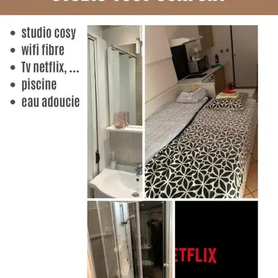 Joli studio tout confort avec toutes commodités