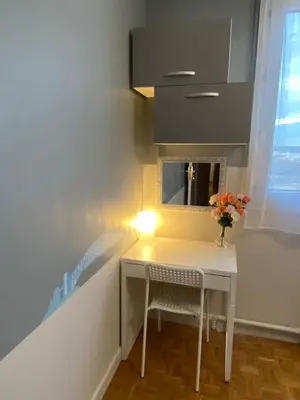 Cuisine ou kitchenette dans l'établissement Chambre Privée en Colocation Villeurbanne Métro Bonnevay