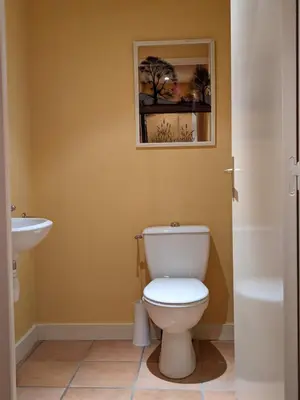 Salle de bains dans l'établissement Un air de Toscane