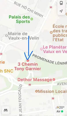 Plan de l'établissement Chambre Privée en colocation dans un appartement Vaulx en Velin Centre