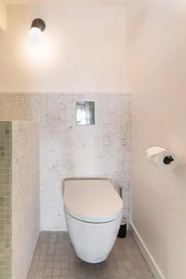 Salle de bains dans l'établissement Les Cocon des Pentes de la Soie