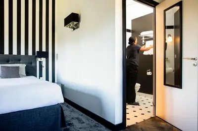 Un ou plusieurs lits dans un hébergement de l'établissement Maison D'Anthouard