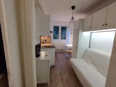 Cuisine ou kitchenette dans l'établissement Studio Croix Rousse