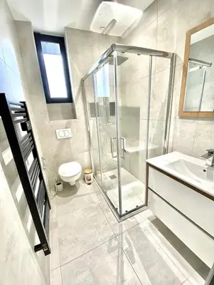 Salle de bains dans l'établissement L’Escale - Le Boho + garage + NETFLIX