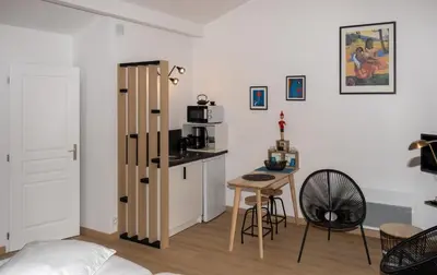 Cuisine ou kitchenette dans l'établissement La Foulonnière de Neuville