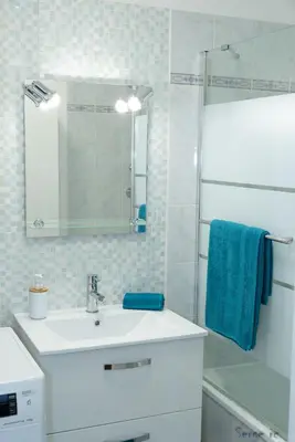 Salle de bains dans l'établissement Le Clos Jaurès/Lyon-Eurexpo/Parc OL