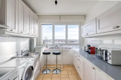 Cuisine ou kitchenette dans l'établissement Superbe Apart 2 rooms lumineaux parking Casa Lyon