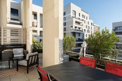 Balcon ou terrasse dans l'établissement Vill'Arborea - Magnifique T3 au coeur du 7ème