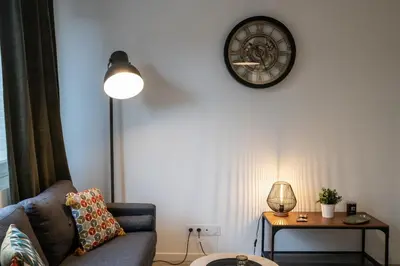 Coin salon dans l'établissement Le Bollier - Charmant appartement au calme