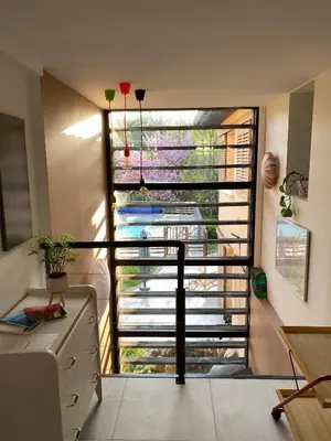 Cuisine ou kitchenette dans l'établissement Les Cabanons