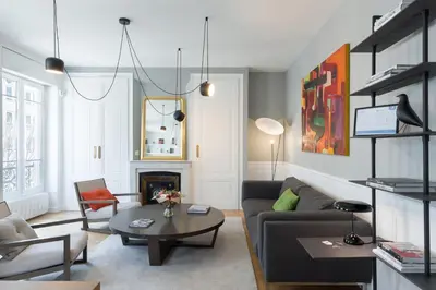 Coin salon dans l'établissement L'AUBELYNE - Chic T2 quartier préfecture