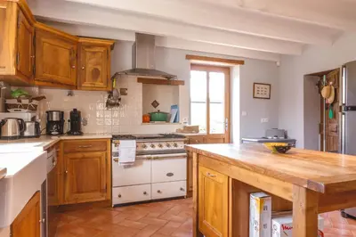 Cuisine ou kitchenette dans l'établissement Chez Odile & Colin