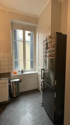 Cuisine ou kitchenette dans l'établissement Appartement Lyon 6 Tête d'Or