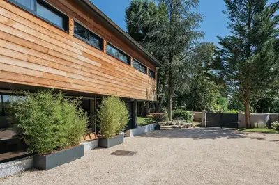 Jardin de l'établissement La Maison de Karen Chocolat