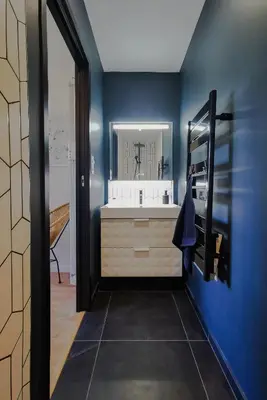 Salle de bains dans l'établissement Le lodge de Fourvière