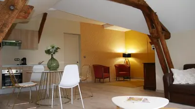 Coin salon dans l'établissement Chambres d'hôtes les Bruyères
