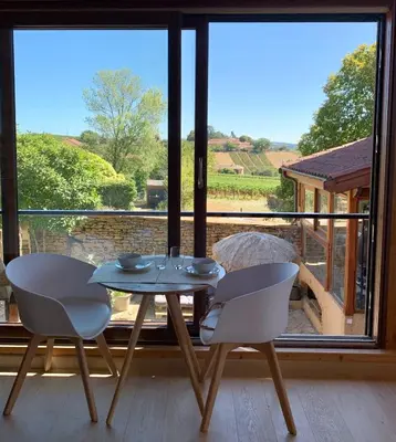 Balcon ou terrasse dans l'établissement Songes de vigne