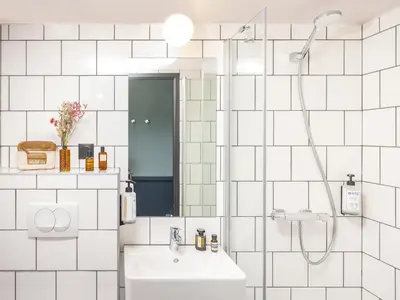 Salle de bains dans l'établissement Eklo Hotels Lyon