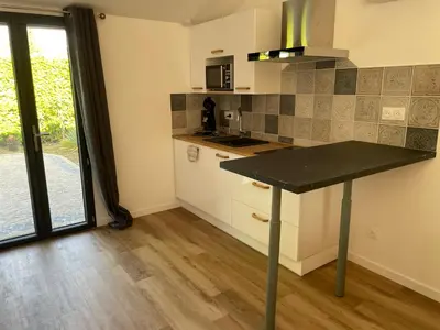 Cuisine ou kitchenette dans l'établissement Villa poétique proche de Lyon