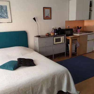 Cuisine ou kitchenette dans l'établissement STUDIO au sud de Lyon à Oullins