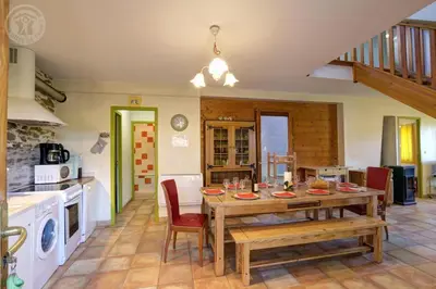 Cuisine ou kitchenette dans l'établissement Le poulailler