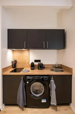 Cuisine ou kitchenette dans l'établissement L'Opéra 9-Joli studio proche Opéra/Hôtel de Ville