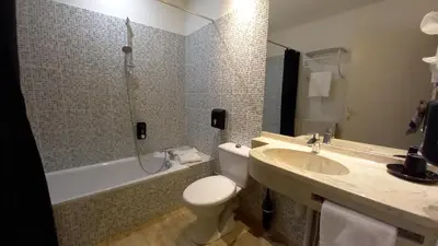 Salle de bains dans l'établissement Etesia