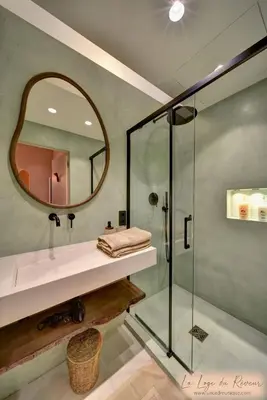 Salle de bains dans l'établissement La Loge du Rêveur - Spa - Vieux-Lyon