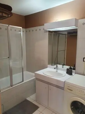 Salle de bains dans l'établissement Lyon 8 Grange Blanche Appartement calme de 50 m²