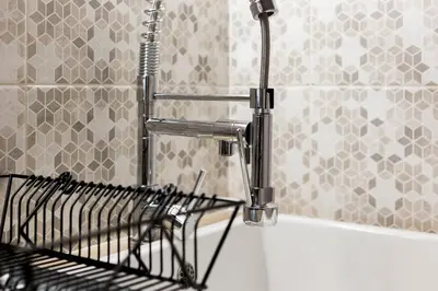 Salle de bains dans l'établissement All in Lyon | Élégant cocon Lyon 6ème