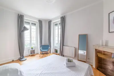 Un ou plusieurs lits dans un hébergement de l'établissement Appartement Anatha - Welkeys