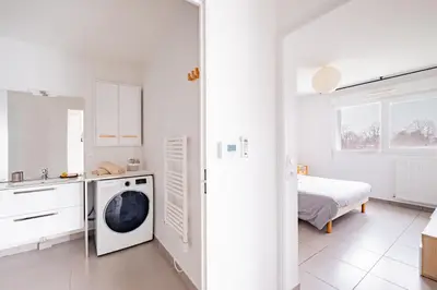 Un ou plusieurs lits dans un hébergement de l'établissement Appartement T2 neuf - Grande Terrasse de 25m2