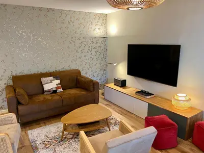 Télévision ou salle de divertissement dans l'établissement Lyon Premium - LuxeZen SPA
